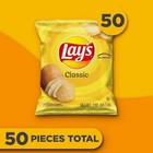 Lay s Classic Potato Chips 1 Oz 50 Pack Fresh Snack Bags Bulk