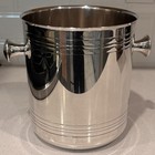 Christofle Paris France Modernist Silver Plate Champagne Wine Cooler Ice Bucket