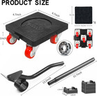 8 Pack Furniture Dolly For Moving Mover Dolly With 5 Wheels   Furniture Lifter