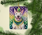 Caroline s Treasures English Bull Terrier King Queen Of Mardi Gras Ornament