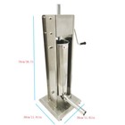 7l Manual Vertical Sausage Stuffer Stainless Steel Meat Filler Machine Brand New