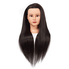 Mannequin Head Hairdresser Styling Manikin Hair Cosmetology Training Doll 26-28 