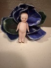 Antique German Mini Bisque Doll Wire Jointed Hand-painted  Hertwig carl Horn 
