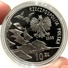 2008 Silver Poland 10 Zlotys 1968 March Gem Proof Coin Mint Capsule
