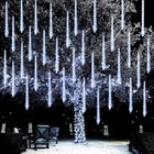 Christmas Lights Outdoor  288led Meteor Shower Rain Lights 12 Inch 8 Tubes  W   
