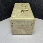 Vintage Samsonite Streamlite Train Case Cosmetic Makeup Box Mirror Ivory Cream