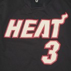 Miami Heat Dwayne Wade  3 Adidas Jersey Mens 2xl Black D-wade Nba