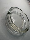 Vintage Clear Glass Ashtray Round 3 Cigarette Rests 4 5 Inch