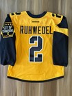 Pittsburgh Penguins Ruhwedel 2017 Stadium Series Style Game Worn Jersey Size 56