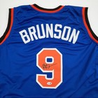 Autographed signed Rick Brunson New York Blue Basketball Jersey Jsa Coa