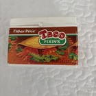 Vintage Fisher Price Fun With Food Taco Fixins Taco Set Pretend Play Food  1987 