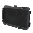 Black Aluminum Radiator For Nissan 720 2 4l 2 0l 1983-1986 L4 3 Row At Mt