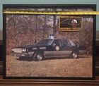 Ncshp North Carolina State Highway Patrol Framed Poster W Nc Police Patch  read 