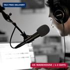 6 Pack Foam Microphone Covers - Mic Windscreen For Handheld Mics  Black