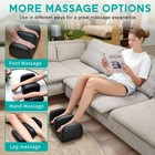 Electric Foot Massager Machine With Heat  Shiatsu Kneading Feet And Calf Mass   