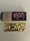 Vintage Solid Brass Key Hanger Holder Wall Mount Hardware Included