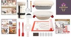 Rustic 14pcs Sourdough Starter Kit  Round   Oval Baskets With Baking Essentials