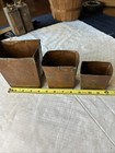 Antique Vintage Copper Ice Cream Container Set Of 3 Nesting Mold Set