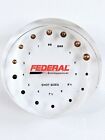 Federal Copper Shot Size Acrylic Paperweight Salesman Sample Advertising Vtg