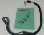 Stevie Ray Vaughan  Backstage Pass 2-sided With Signature  Commemorative Look 