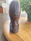 So  African 5 3 4  Wooden Carving Of Woman s Head 1983
