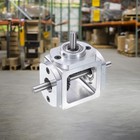 90 Degree Right Angle Bevel Gearbox 1 1 Forward Double Output Shaft 1m 20 Teetni