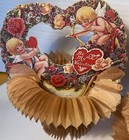 Lot Of 8 Vtg Valentines   Honeycomb  Hanging  1924    