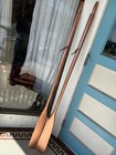 Antique Rowboat Oars Solid Fir Painted Copper 72    With Oar Locks