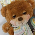 Vtg Fisher Price Pair Teddy Beddy Bear  Bedtime Plush Striped Pjs   Nite Cap