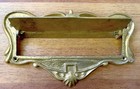 Solid Brass Mail Slot Vintage Door Drop -   9 1 2    Long