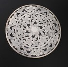 Set Of 12 Vintage Webster Sterling Silver   Glass Floral Coasters W  Holder