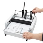 Manual Booklet Maker Paper Binding Folding Machine Staple Binder Folder 60w