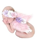 Jackcell Newborn Photography Props Angel Wings Costume  Outfit Baby Girl Pink