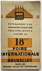 Original Vintage Map Brussels International Fair - Exhibition - Pictorial - 1938