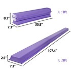 9ft Balance Beam Extra Firm Vinyl Folding Gymnastics Beam Tumbling Home Practice