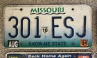 10 Pack Of Rustic worn License Plates From 10 Different States