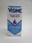3 Pack - Visine Dry Eye Relief Tired Eye Lubricant Eye Drops  15ml  Exp 10 2027