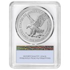 2026  w   1 American Silver Eagle Pcgs Ms70 Fs Flag Label White Frame