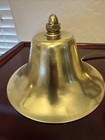Vintage Perko 8  Hanging Wall Mount Bronze Brass Bell Ship As Found Polished