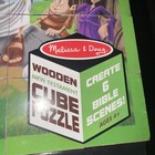 Melissa   Doug Wooden New Testament Cube Puzzle 6 Bible Scenes New Sealed