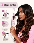 5 In 1 Auto Curling Iron Set With Interchangeable Barrels  Hair Crimper   Brush