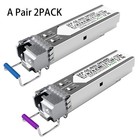1 25g Bidi Sfp Fiber Transceiver Module Pair  1000base-bx-d  Single-mode Simp   