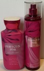Bath   Body Works Perfect In Pink Body Mist Body Lotion 2pc Set New Full Size