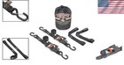 Heavy-duty Ratchet Tie-down Kit With Latching Hooks - 1 000 Lb Wll Included