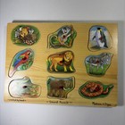 Melissa   Doug Wooden Zoo Sound Puzzle Crafted By Hand