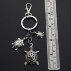 Turtle Sea Tortoise Design Pattern 3-charm Pendant Keychain Gift Key Chain Clip