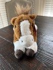 Fao Schwarz     Adopt A Pet     Brown   White Horse Pony Plush Stuffed Animal Flaw