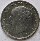 1885 Queen Victoria Third Head 3d Threepence Coin 9 25 Silver Very Fine Grade