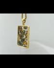 Exquisite Necklace Sericho Pallasite Olive Kenya Iron Meteorite Pendant