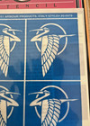 Armour Rub n etch Glass Etching Stencils Flying Crane 20-0379 Art Deco Style